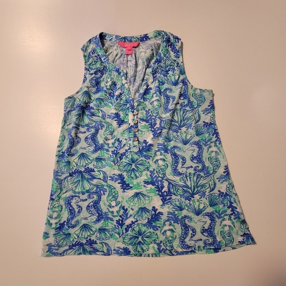 Lilly pulitzer Essie Tank blouse. - Picture 4 of 11